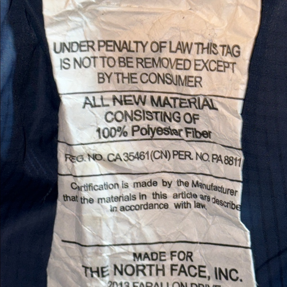 The North Face Tigger Sleeping Bag: 20F Climashield CL (YOUTH) - Picture 9 of 10
